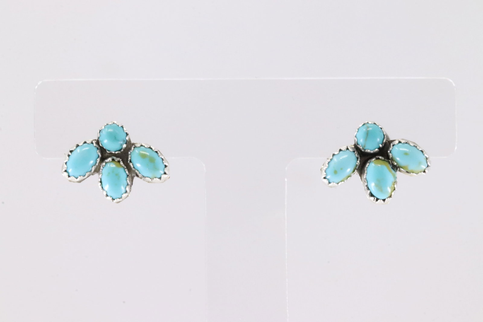America Sterling Silver Turquoise Post Earring's.: This is a America Sterling Silver Turquoise Post Earring's.