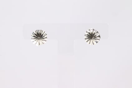 Sterling Silver Solid Stamp Post Earring's.
