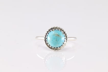 America Sterling Silver Turquoise Ring.