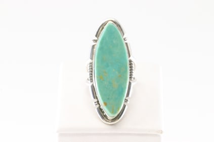 America Sterling Silver Turquoise Ring.
