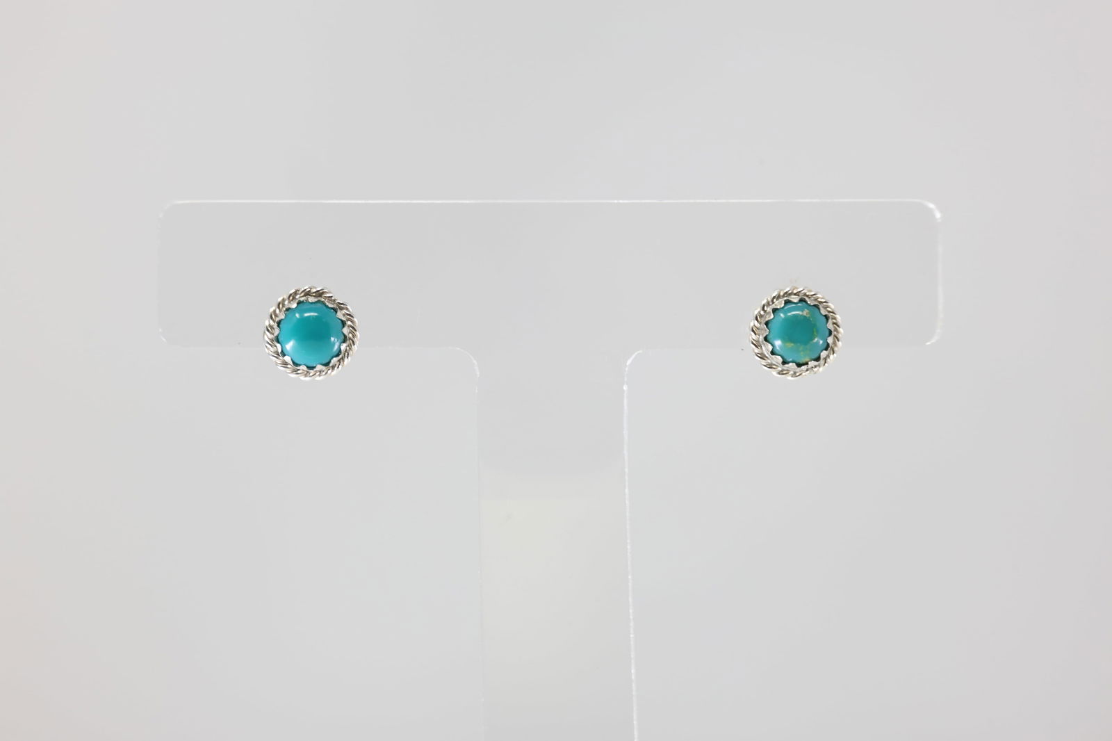 America Sterling Silver Turquoise Post Earring's. (1 of 3)