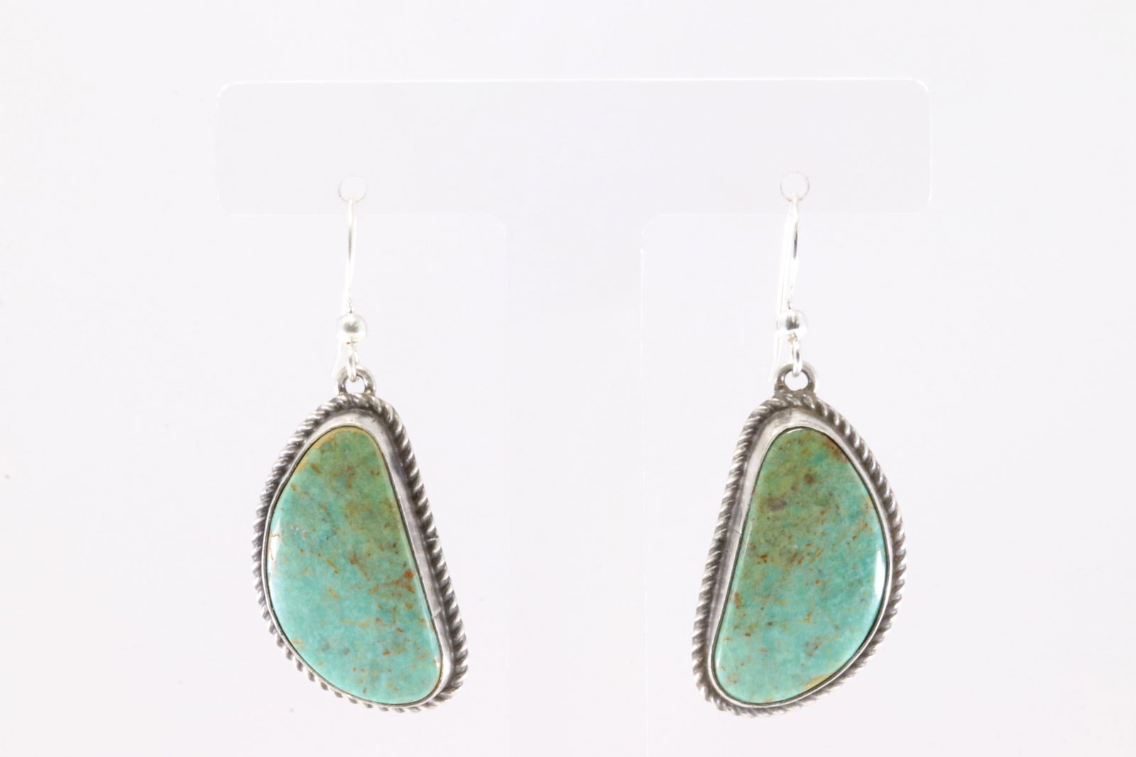 Native America Navajo Sterling Silver Royston Dangling Earring's By I Kee. (1 of 4)