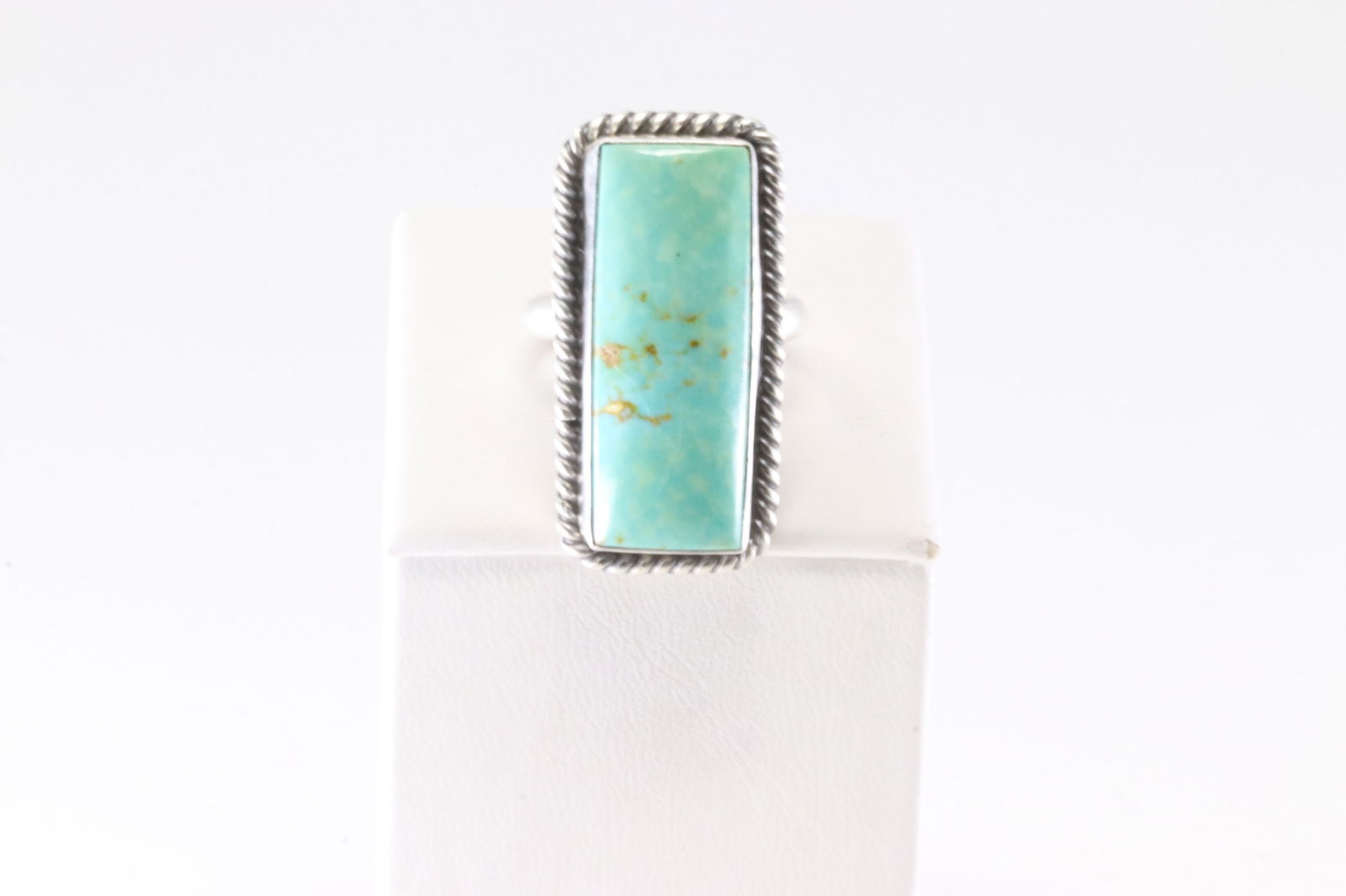 Native America Navajo Sterling Silver Turquoise Ring By Donovan Skeets. (1 of 4)