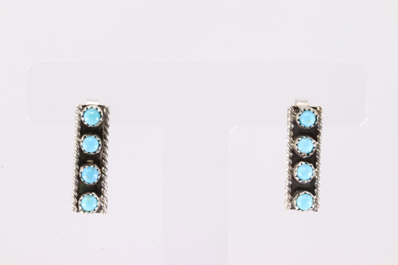 America Sterling Silver Turquoise Post Earring's. (1 of 3)