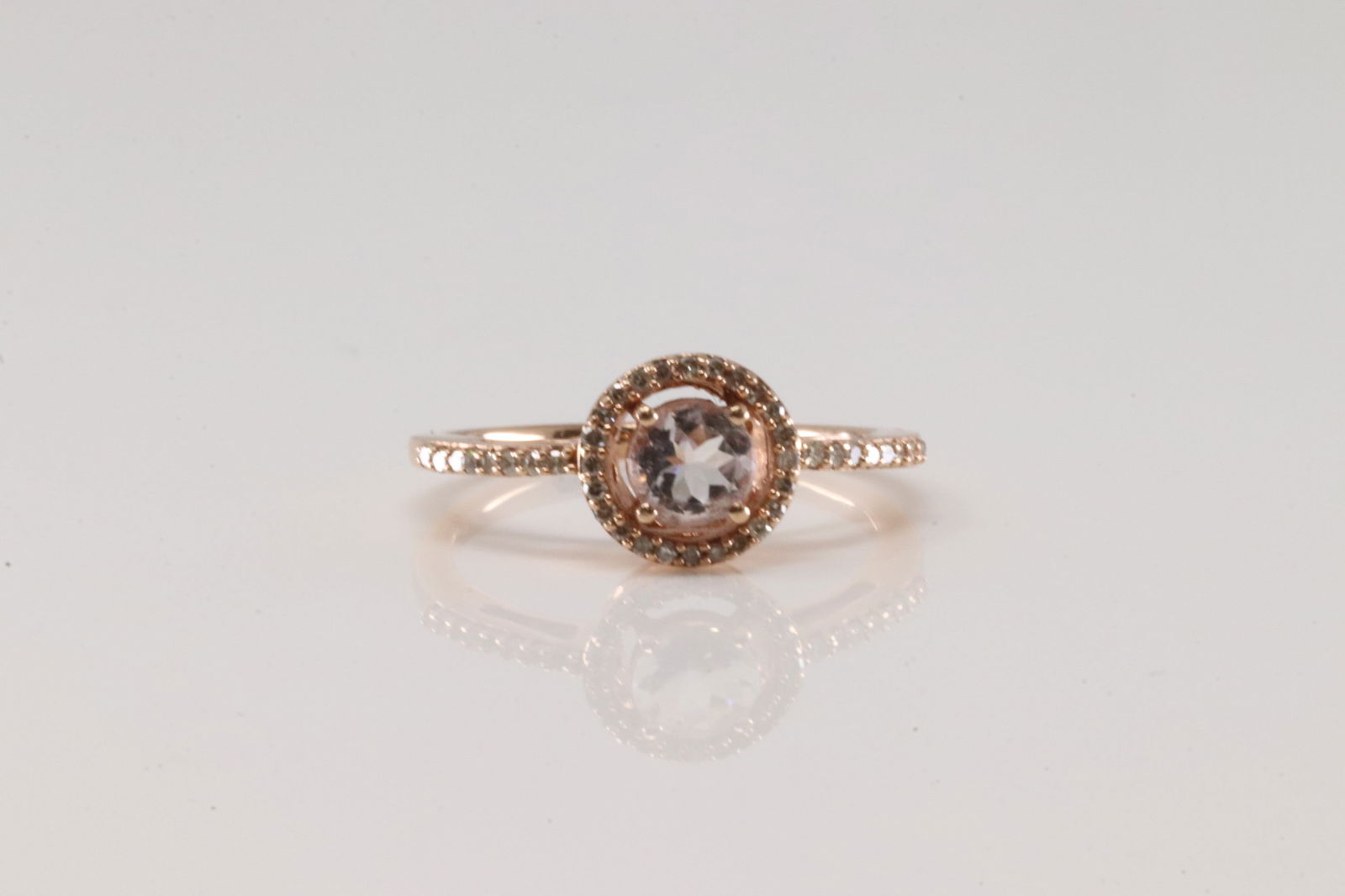Morganite & Diamond Ring 10Kt. (1 of 3)
