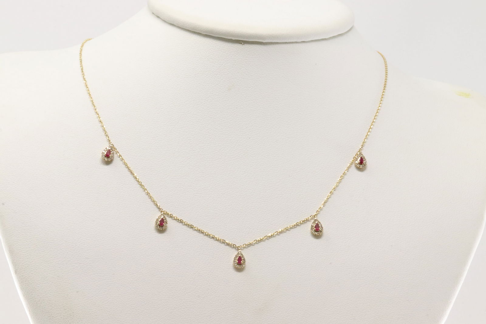 Ruby & Diamond Necklace 14Kt. - 2