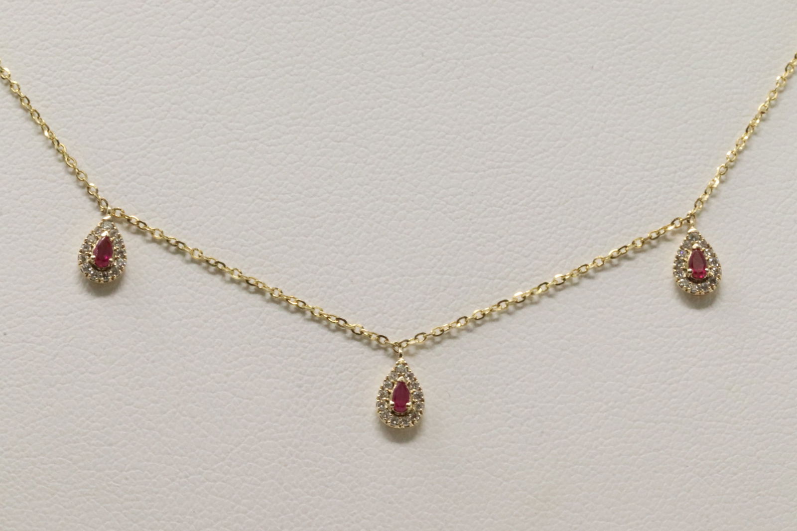 Ruby & Diamond Necklace 14Kt. - 3