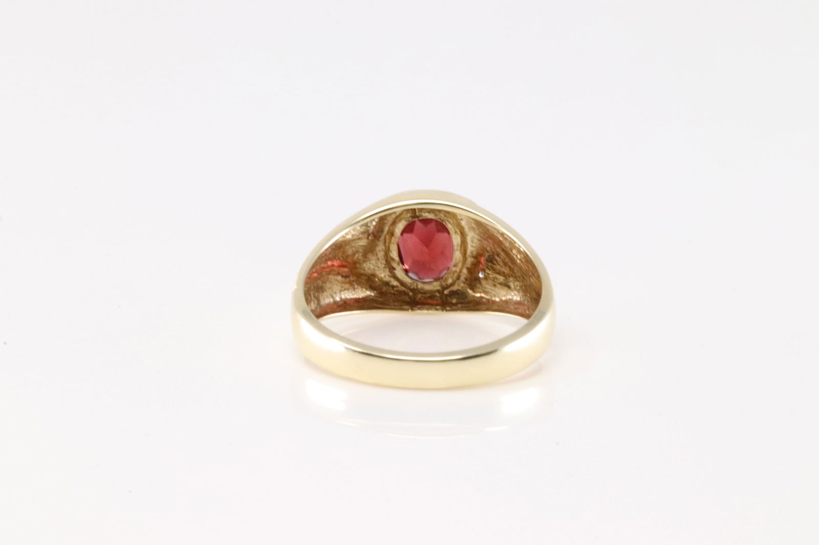 Elegant Ruby & Diamond Ring 10Kt. - 4