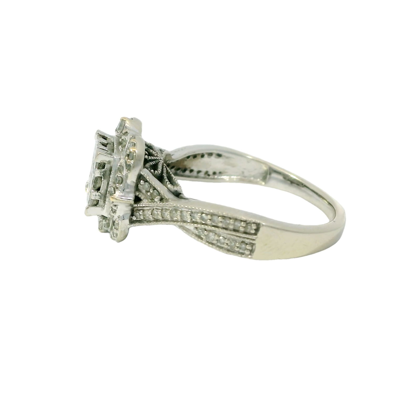 White Gold Diamond Ring - 2