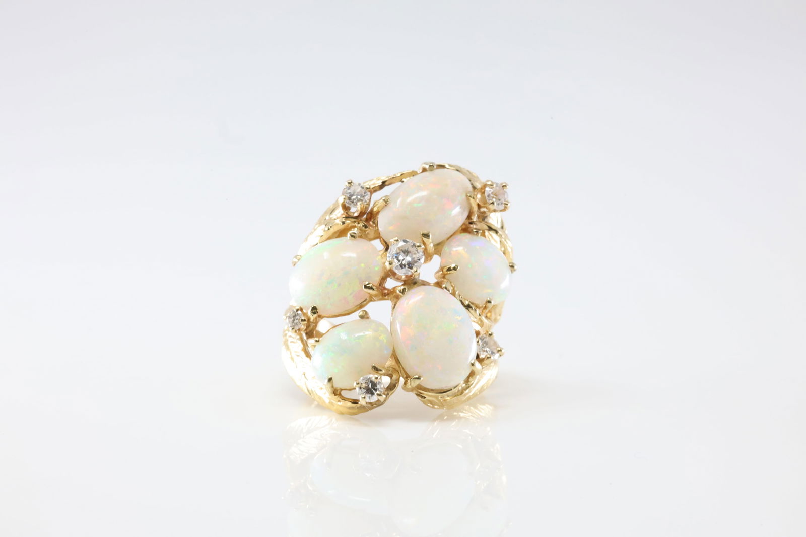 Opal & Diamond Ring 14Kt. (1 of 4)