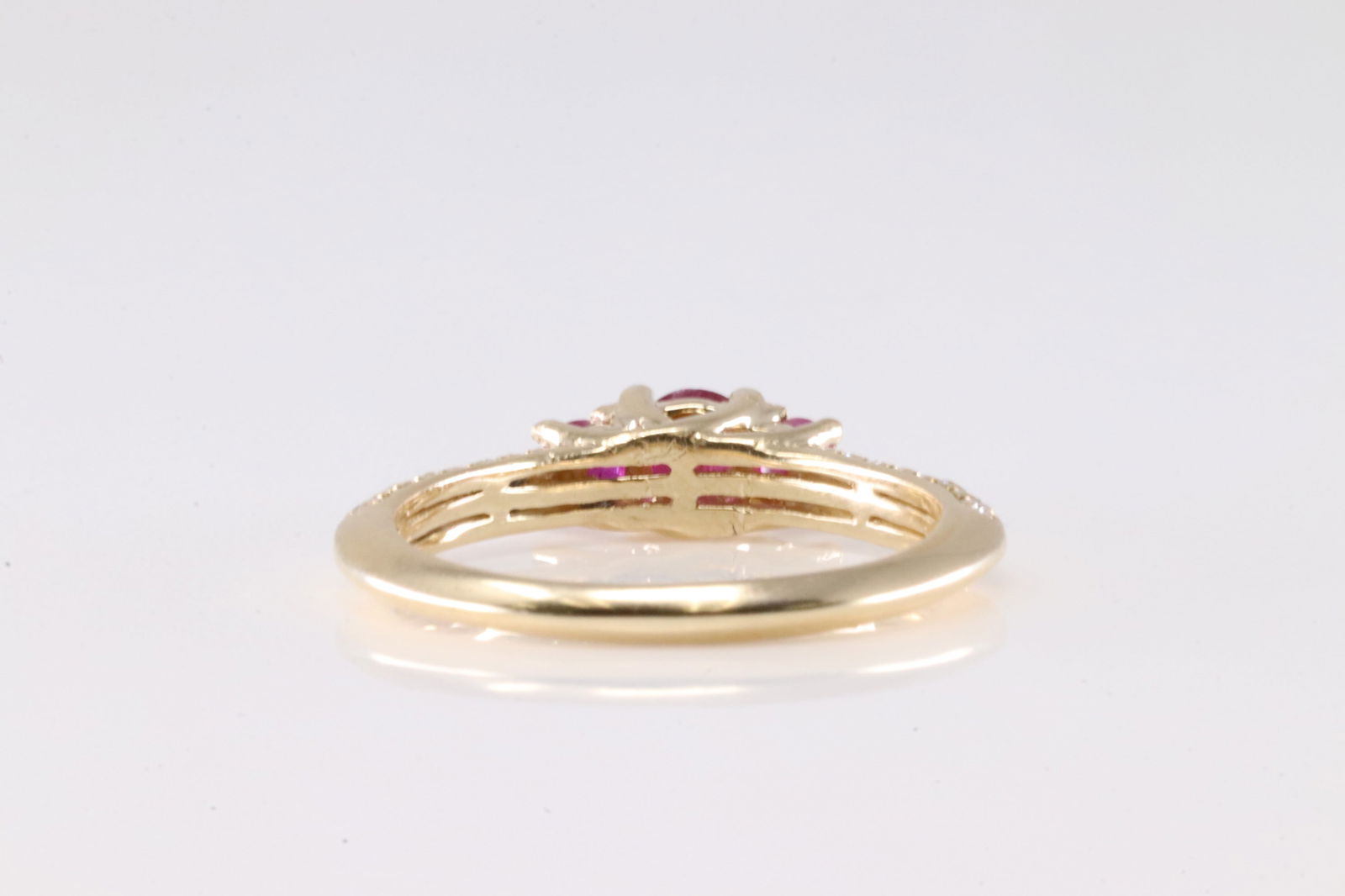 Ruby & Diamond Ring 14Kt. - 4