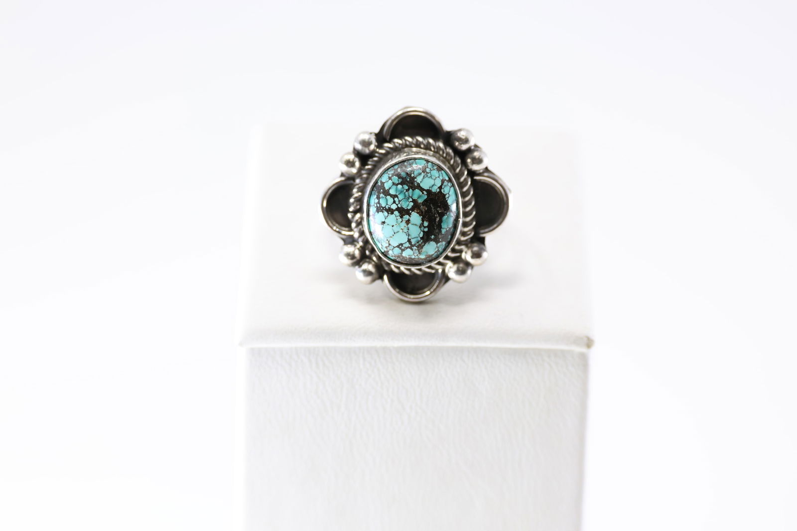 Native America Navajo Sterling Silver Turquoise Ring By Priscilla Smith. (1 of 4)