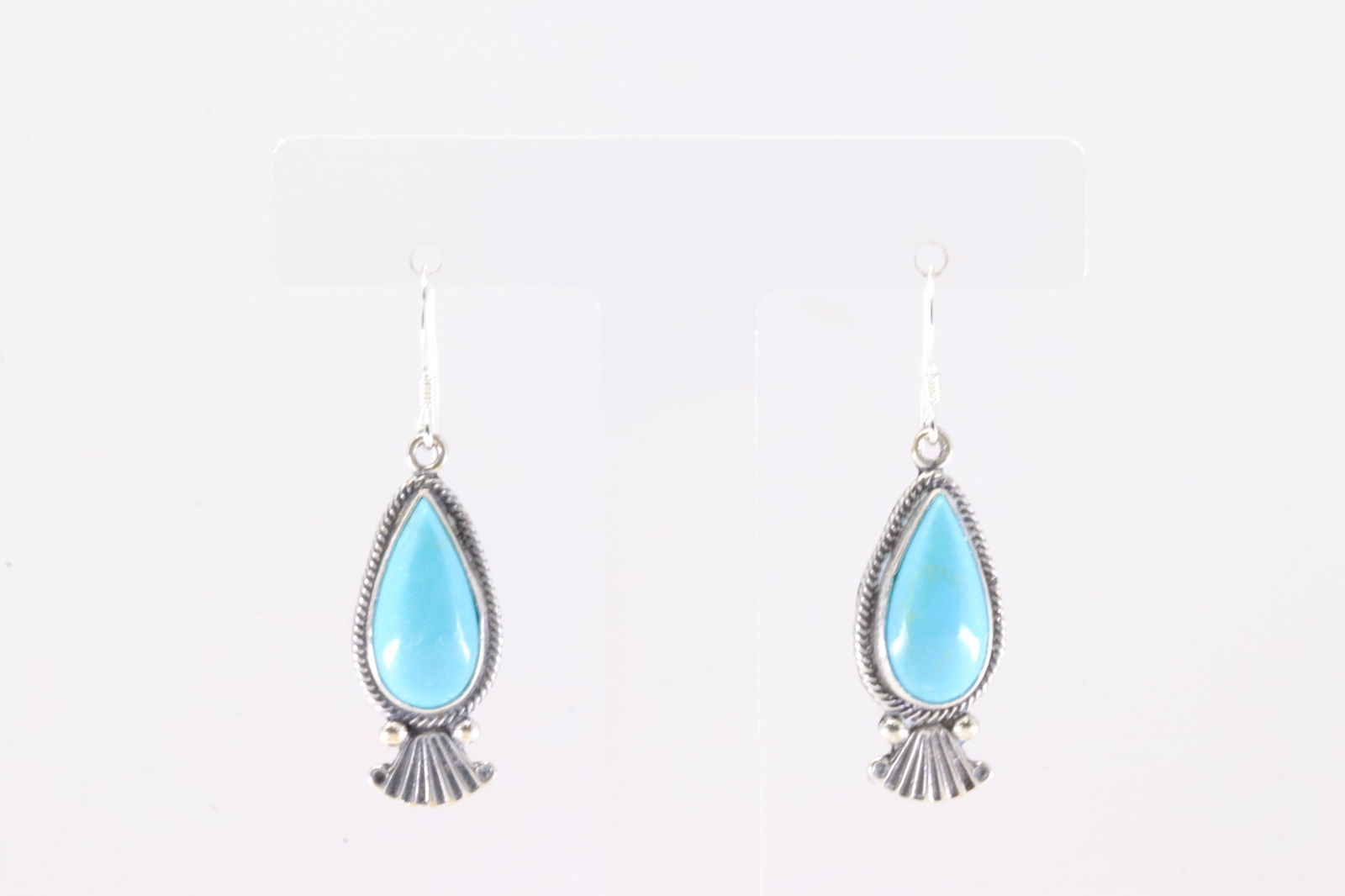 Native America Navajo Sterling Silver Turquoise Dangling Earring's By Verley Betone. From R.B (1 of 4)