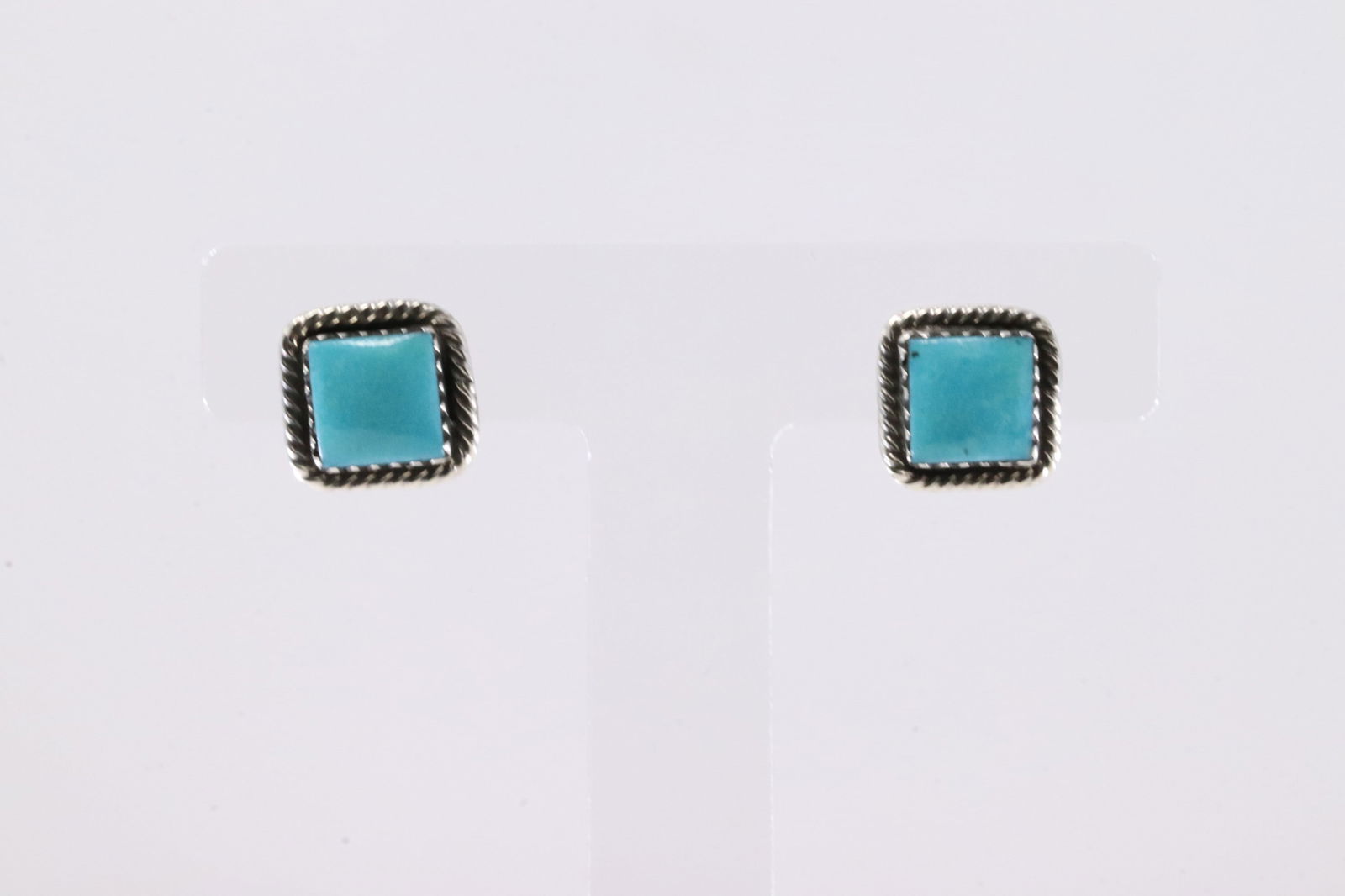 America Sterling Silver Turquoise Post Earring's. (1 of 3)