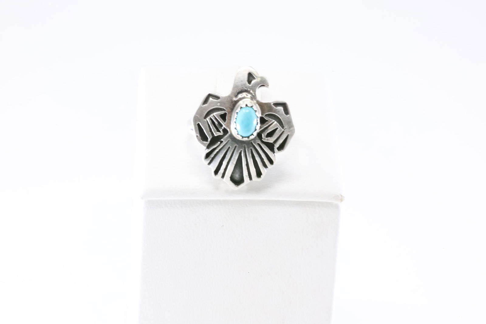 Native America Navajo Sterling Silver Turquoise Ring By Theresa Smith. From R.B Company. (1 of 4)