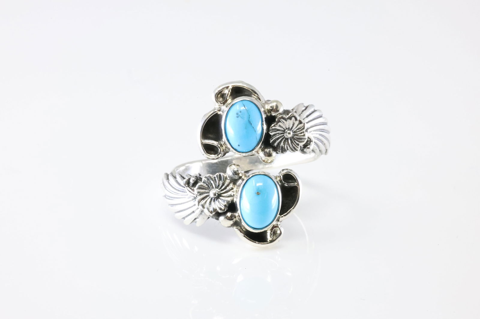 America Sterling Silver Turquoise Ring. (1 of 4)