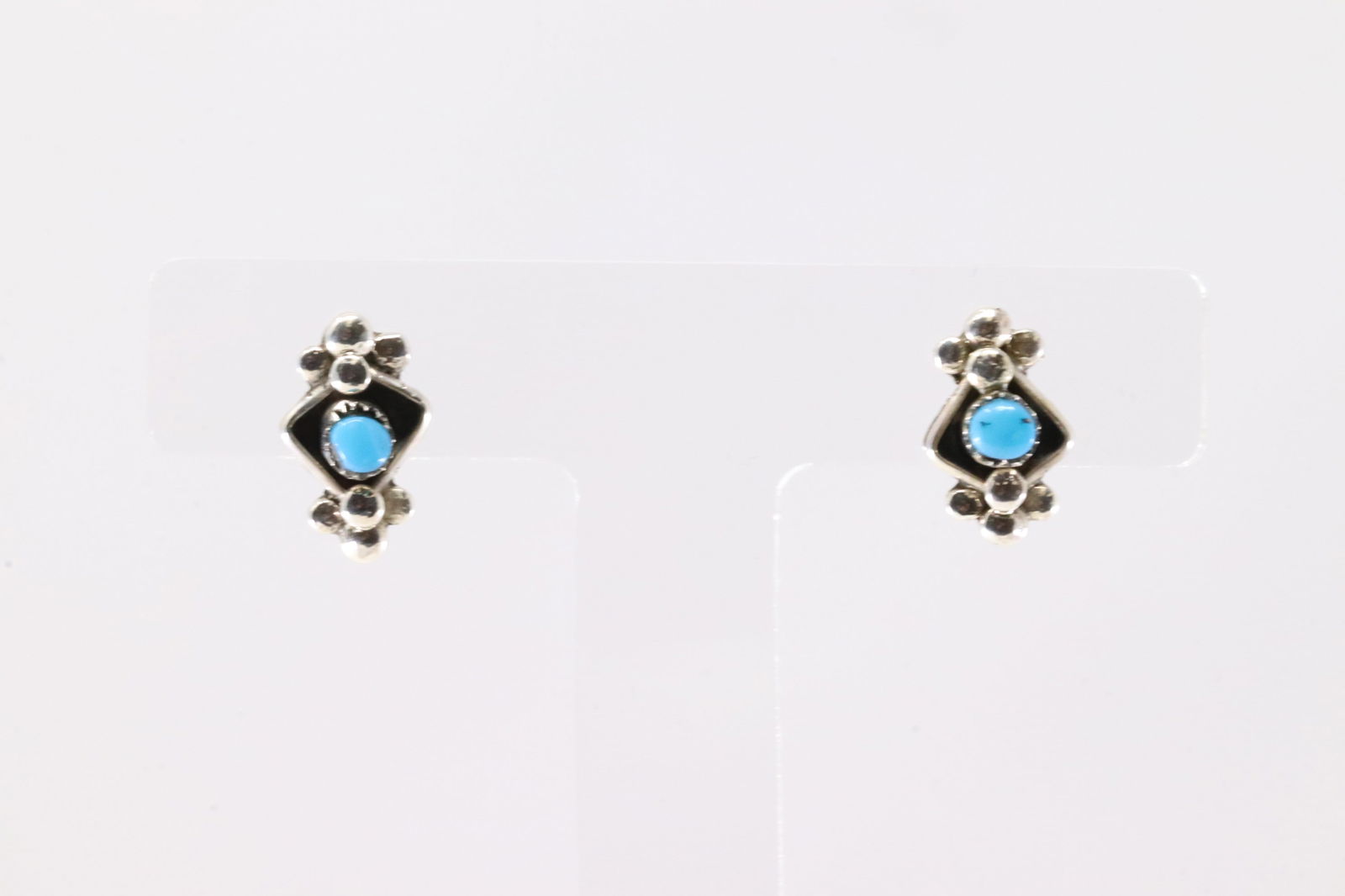 America Sterling Silver Turquoise Post Earring's. (1 of 3)