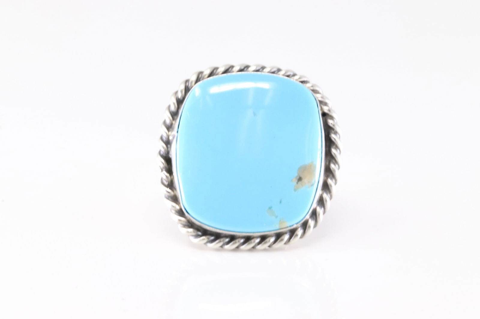 Native America Navajo Sterling Silver Turquoise Ring By L.Silversmith. (1 of 4)