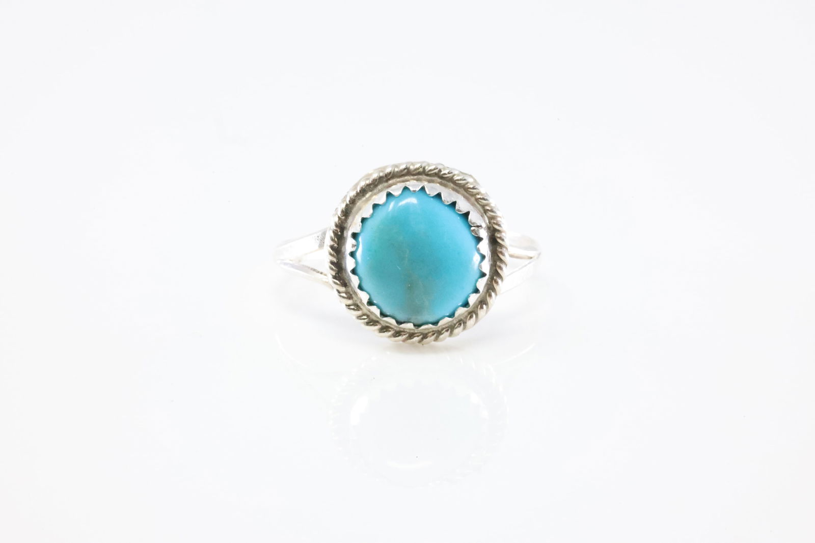 America Sterling Silver Turquoise Ring. (1 of 3)