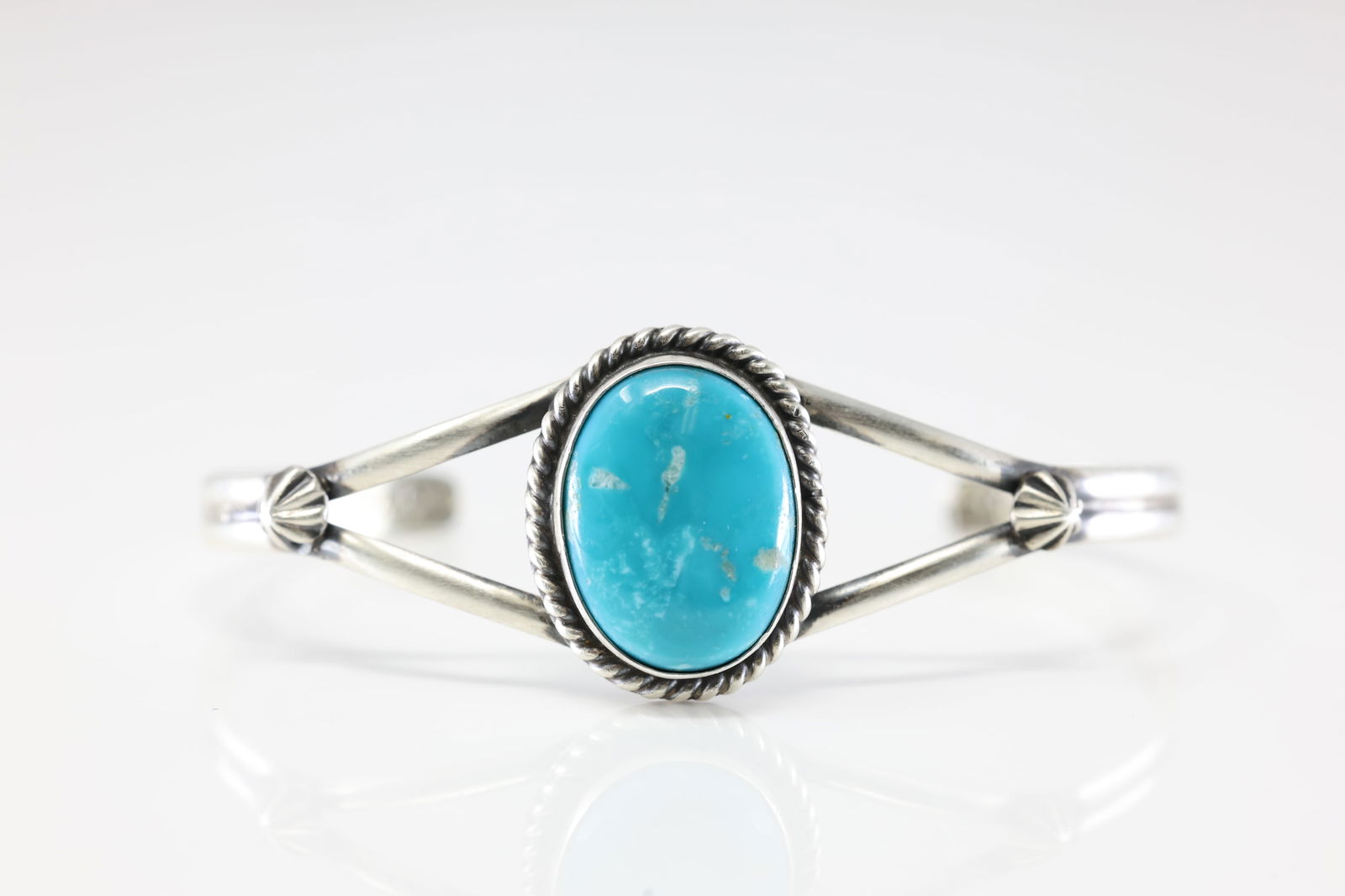 Native America Navajo Sterling Silver Number 8 Bracelet Cuff By Donovan Skeet. (1 of 4)