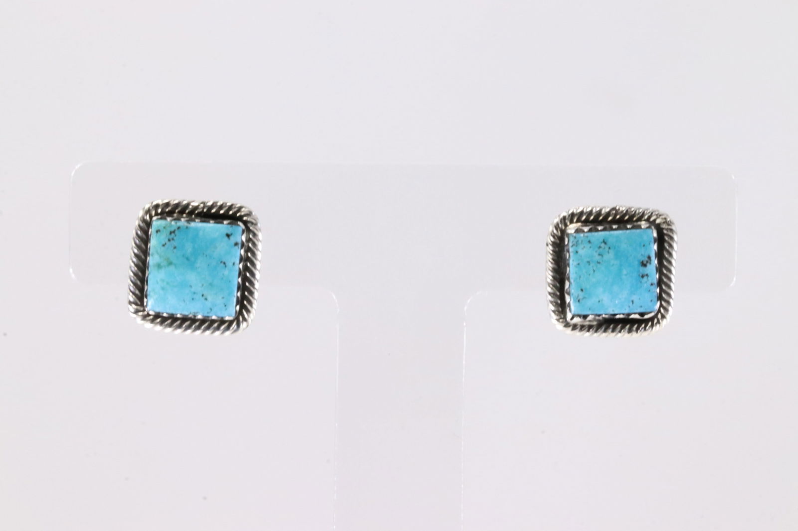 America Sterling Silver Turquoise Post Earring's. (1 of 3)
