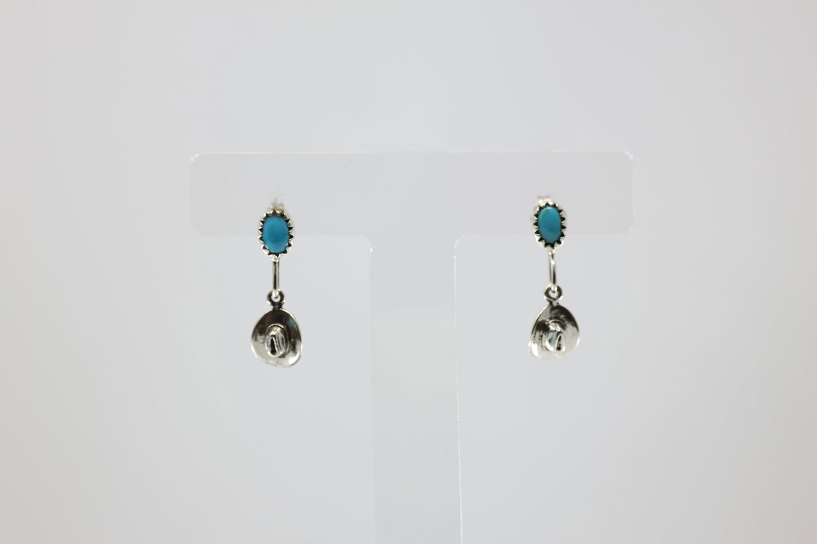 America Sterling Silver Turquoise Post Earring's.: This is a America Sterling Silver Turquoise Post Earring's.