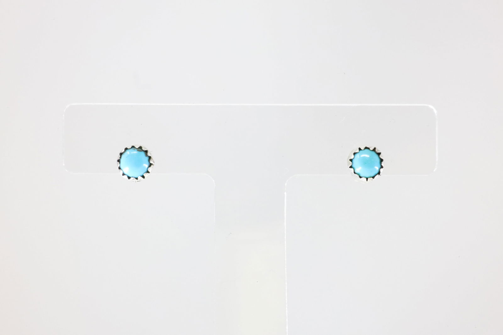 America Sterling Silver Turquoise Post Earring's.: This is a America Sterling Silver Turquoise Post Earring's.