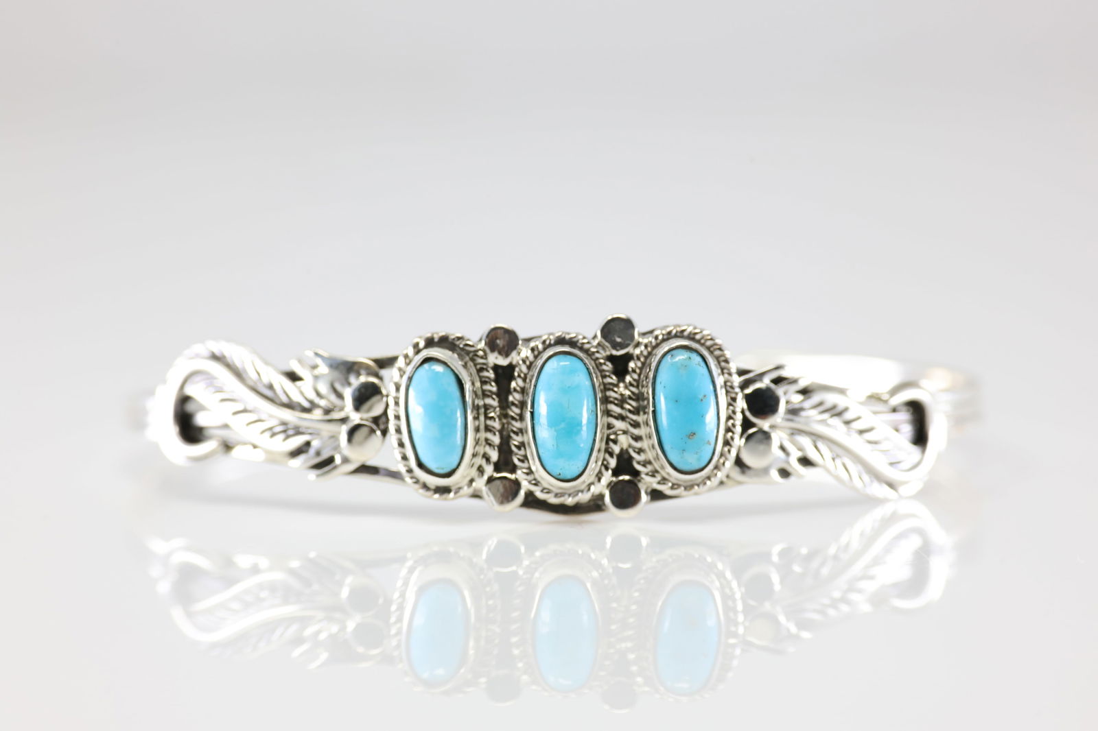 Native America Navajo Sterling Silver Turquoise Bracelet Cuff. From R.B Company.: This is a Native America Navajo Sterling Silver Turquoise Bracelet Cuff. From R.B Company. Stamp By R.B Company.