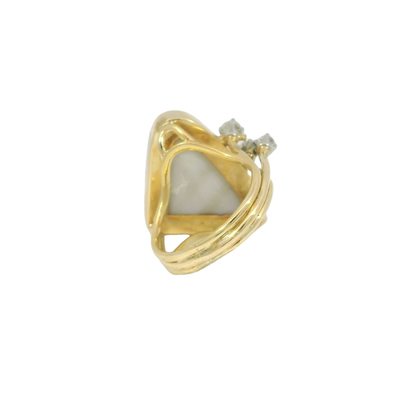 14KT Opal with Diamond Ring - 3