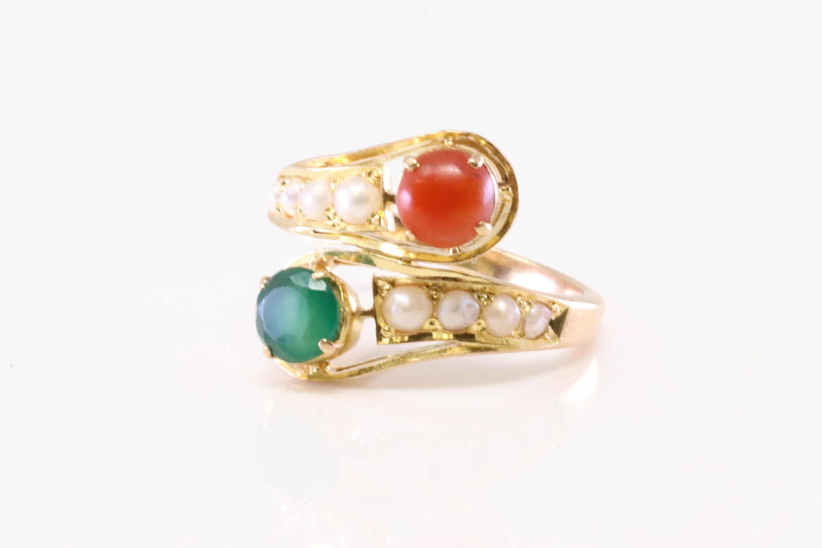 Multi-Color Stone Ring 18Kt. - 2