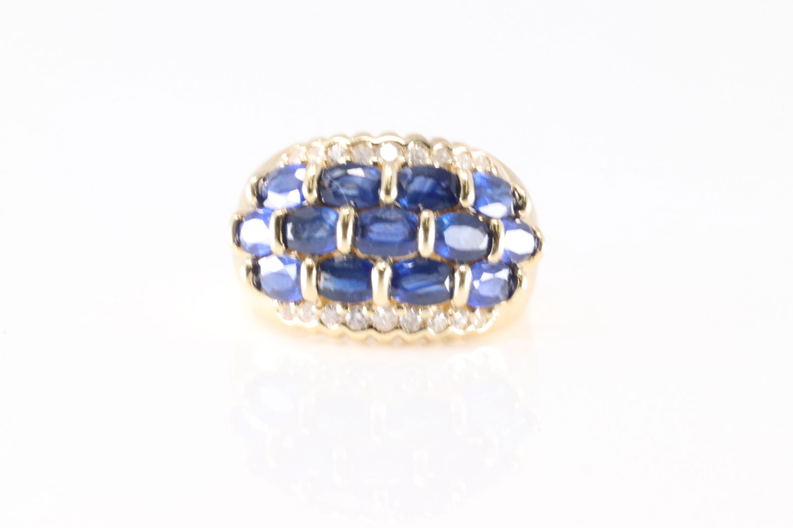 Sapphire & Diamond Ring 14Kt. (1 of 3)