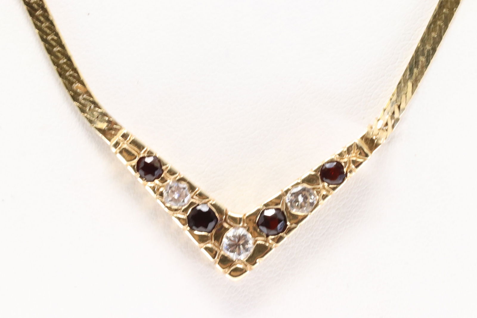 Ruby & Diamond Necklace 14Kt. - 4