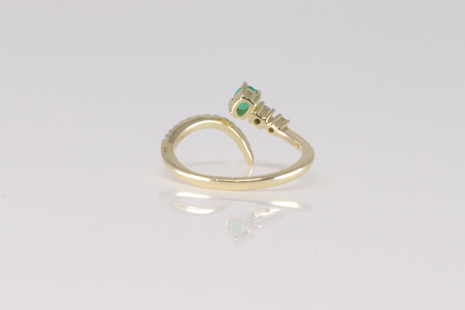 Emerald & Diamond Ring 14kt. - 4