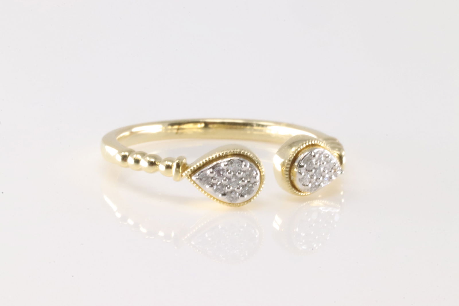Diamond Open Ring 14Kt. - 2