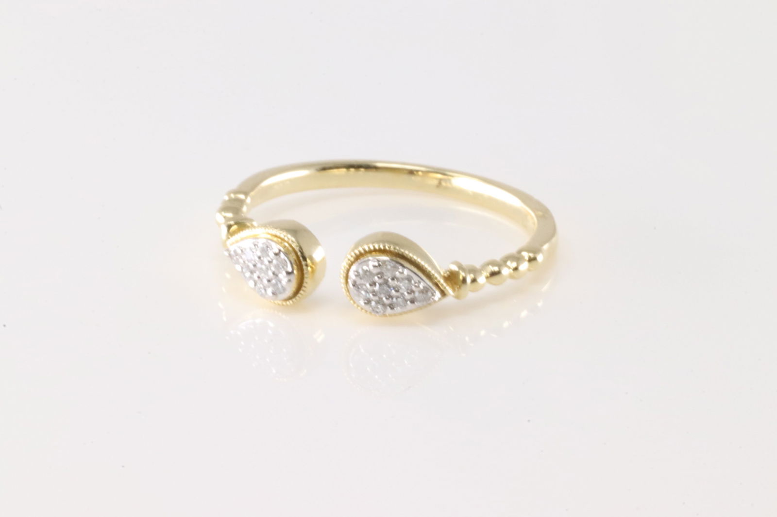 Diamond Open Ring 14Kt. - 3