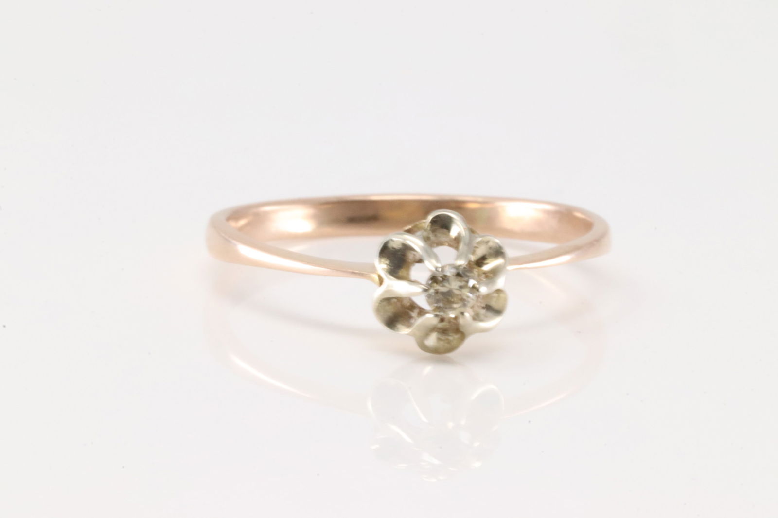 Flower Diamond Ring 14Kt. - 3