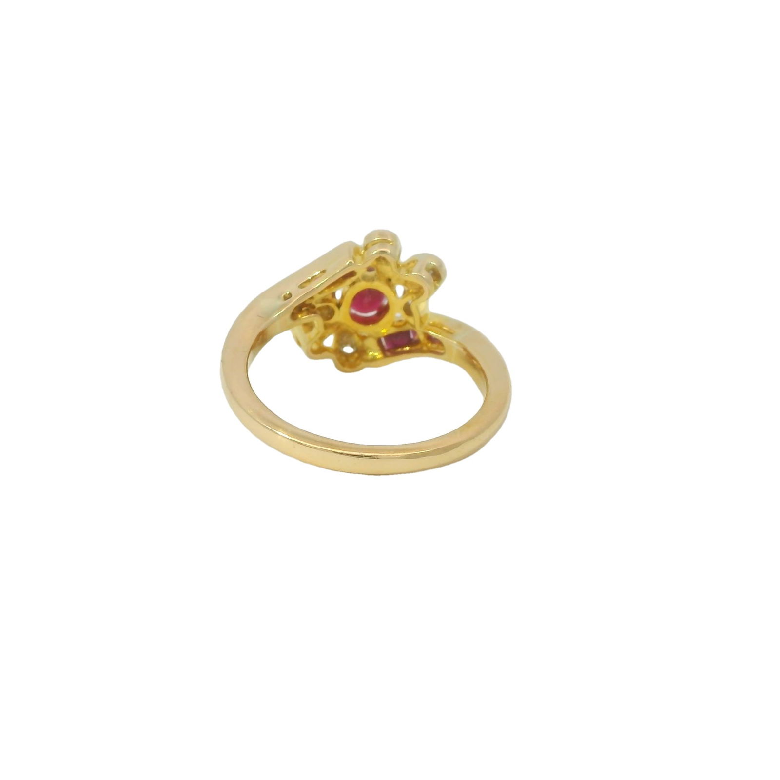 14KT Gold Ruby Diamond Ring - 3