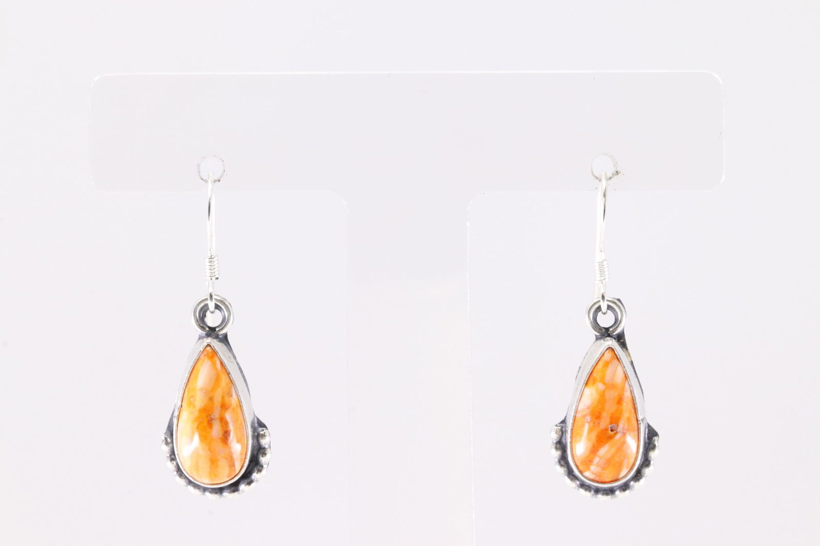 America Sterling Silver Spiny Oyster Dangling Earring's. (1 of 4)