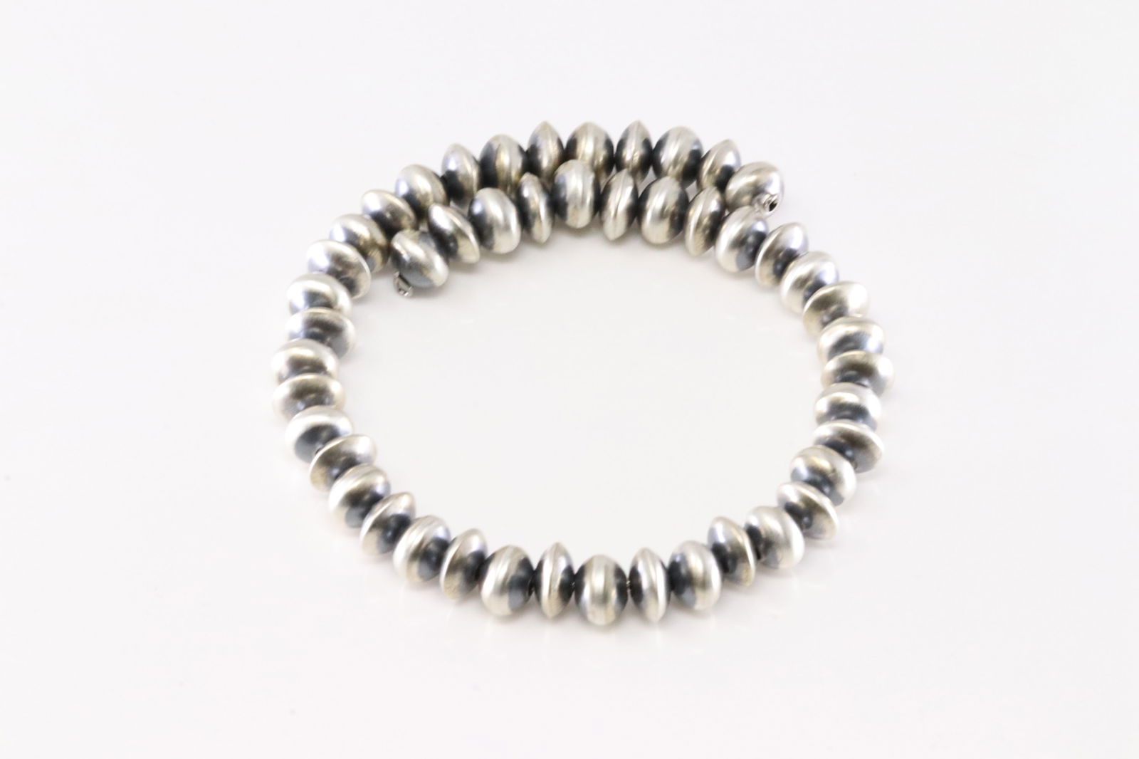 America Sterling Silver Stretch Pearl Beaded Bracelet. (1 of 4)