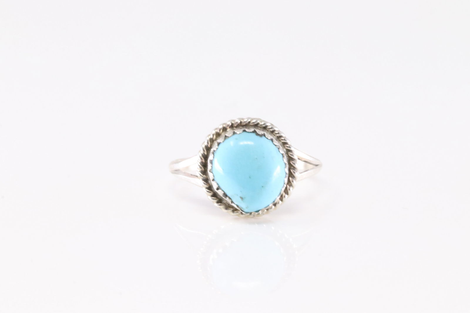 America Sterling Silver Turquoise Ring. (1 of 3)