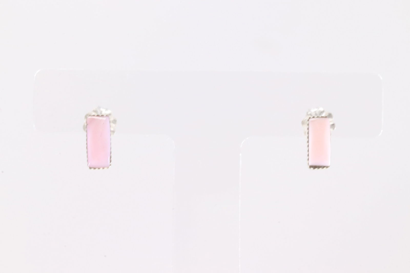 America Sterling Silver Pink Conch Shell Post Earring's (1 of 3)