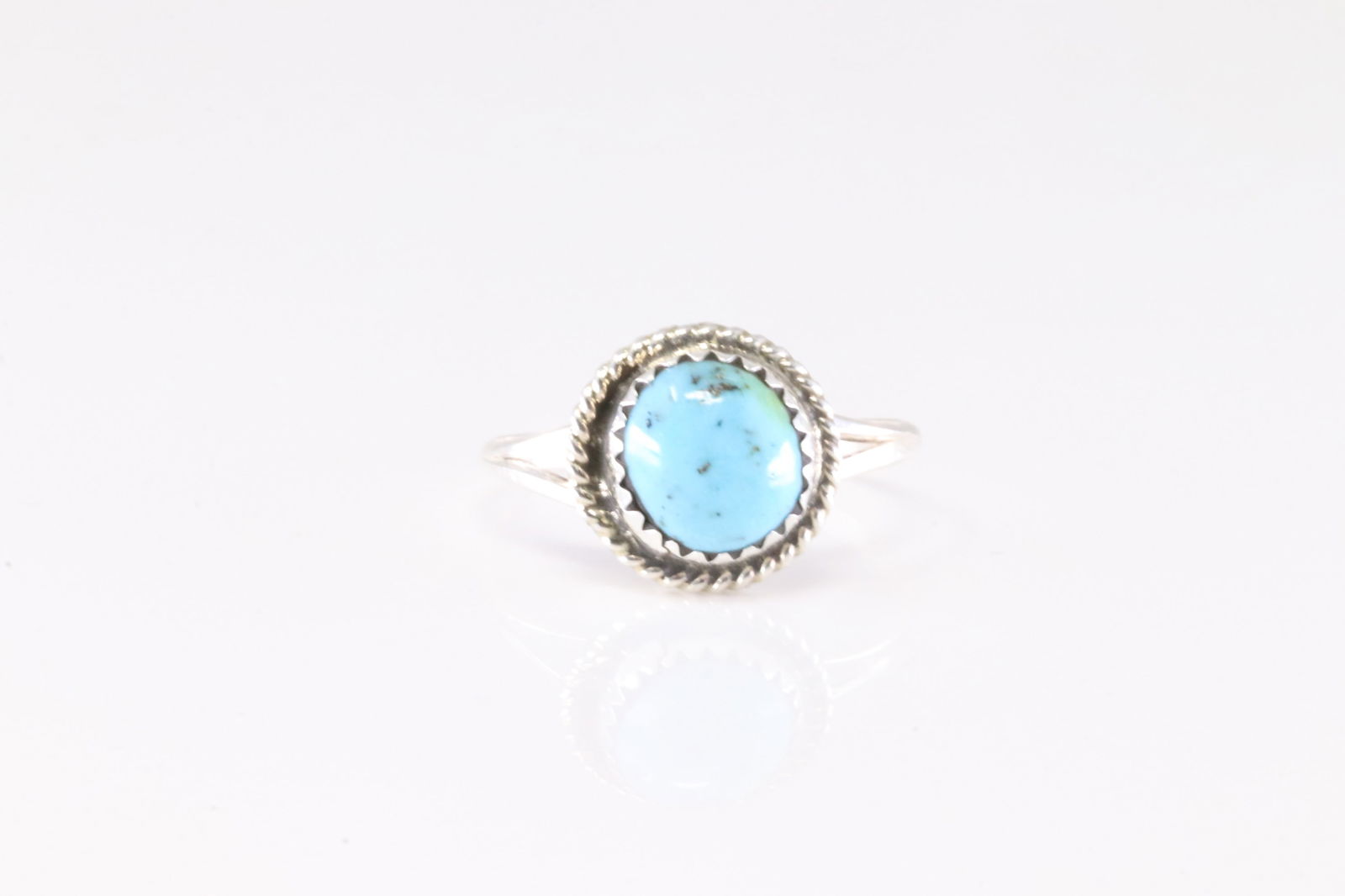 America Sterling Silver Turquoise Ring. (1 of 3)