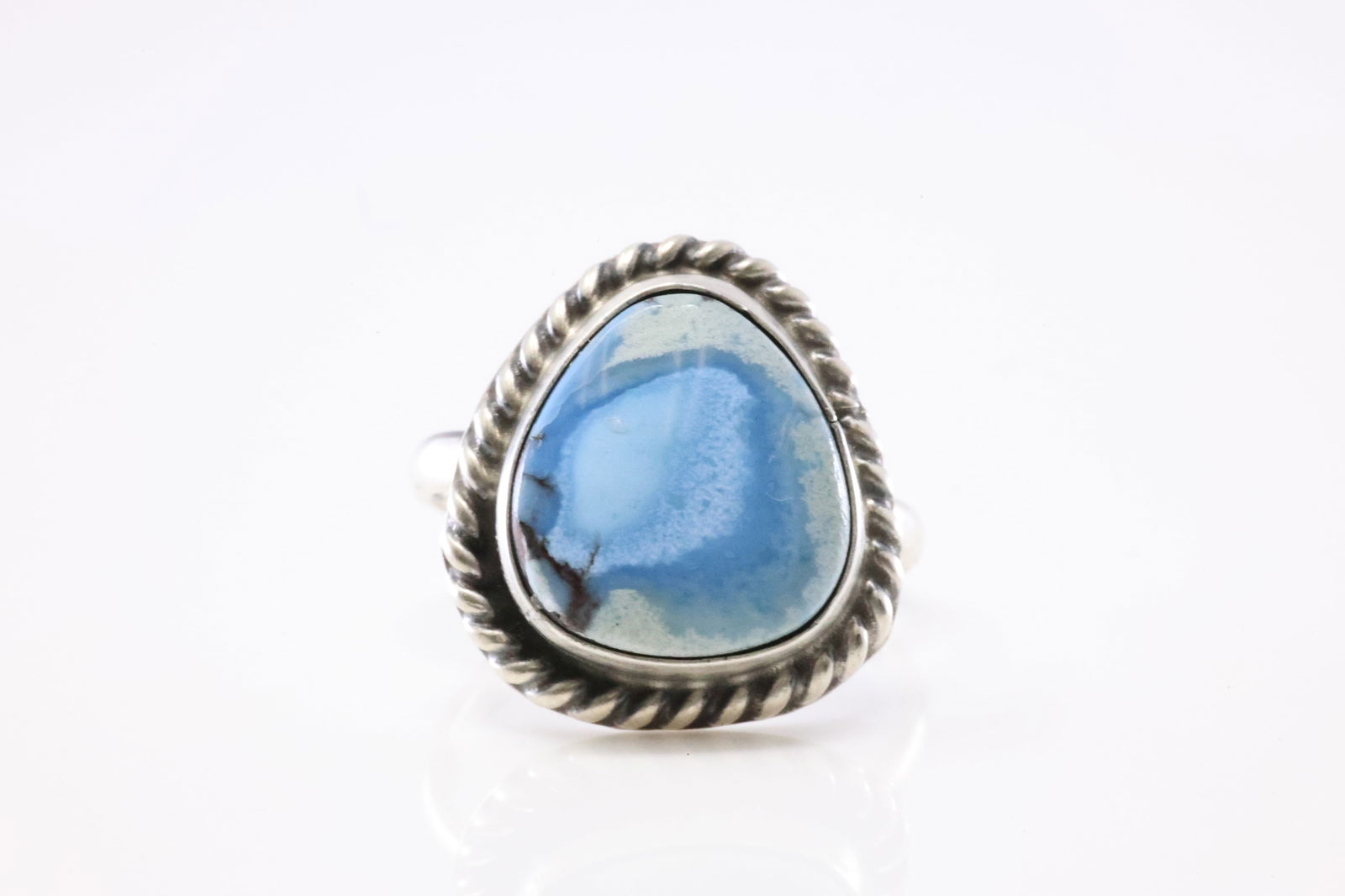Native America Navajo Sterling Silver Golden Hill Ring By Dixon. (1 of 4)