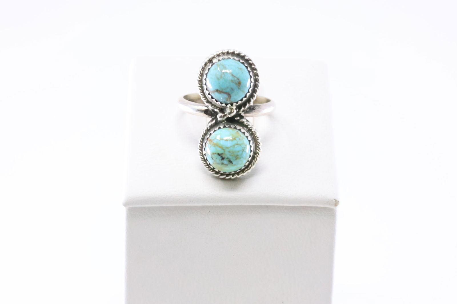 America Sterling Silver Turquoise Ring. (1 of 4)