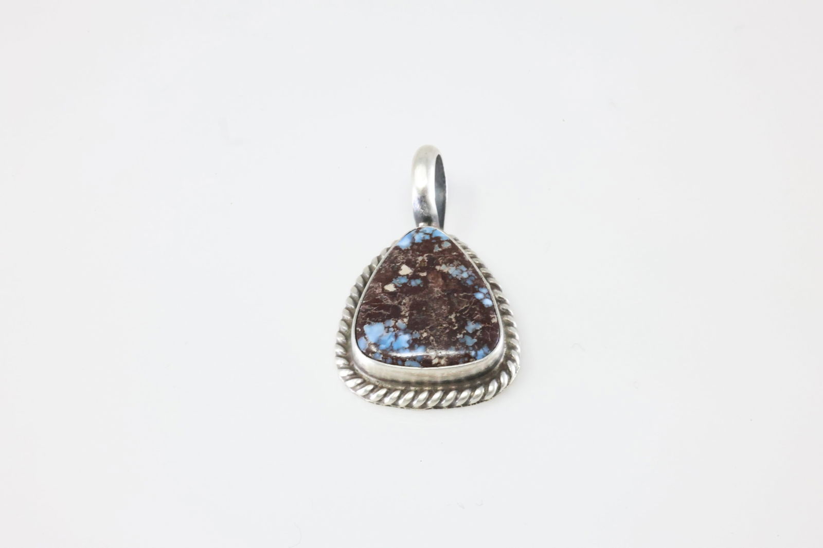 America Sterling Silver Golden Hill Turquoise Pendant.: This is a America Sterling Silver Golden Hill Turquoise Pendant.