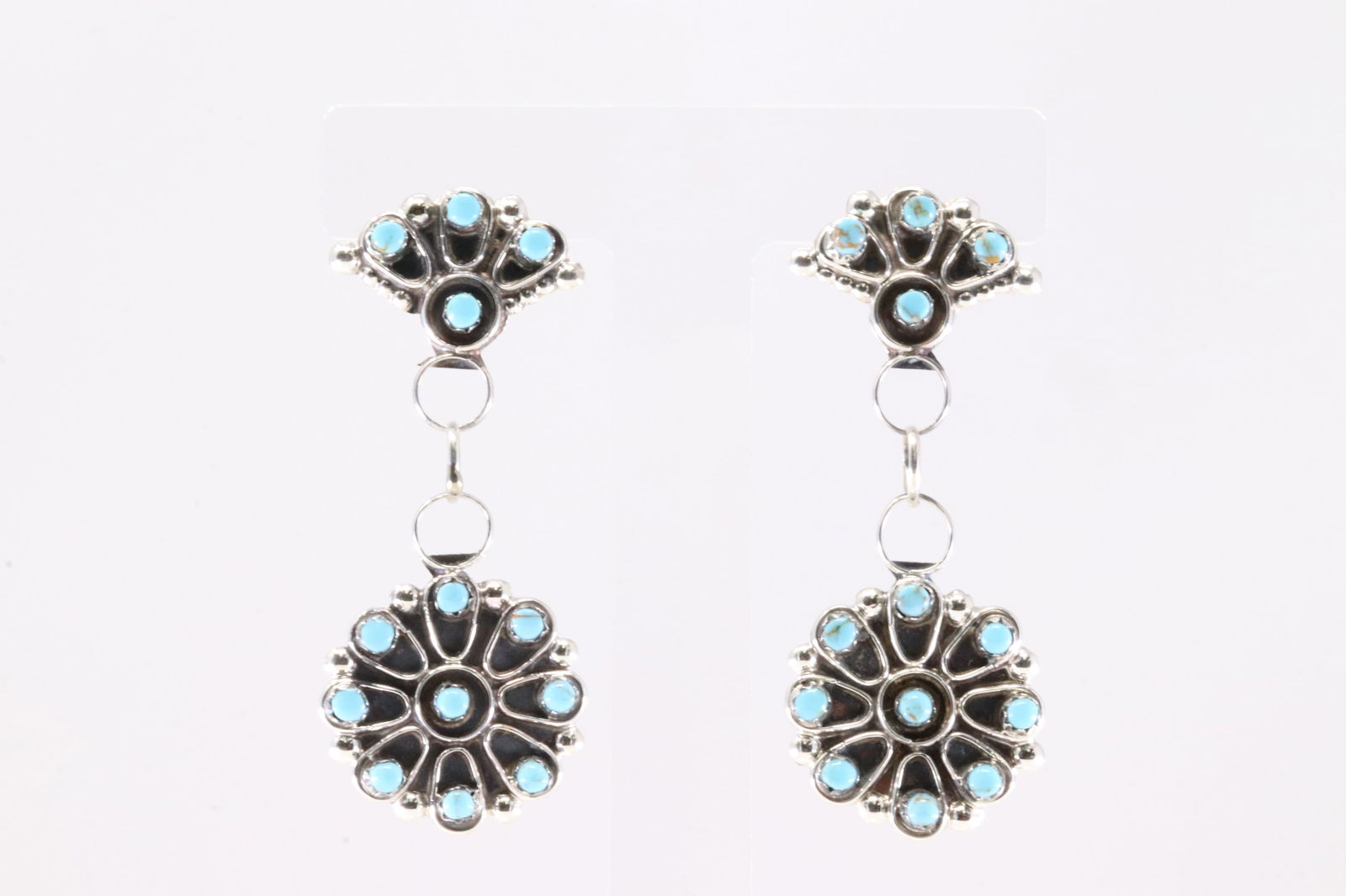 America Sterling Silver Turquoise Post Earring's.: This is a America Sterling Silver Turquoise Post Earring's.
