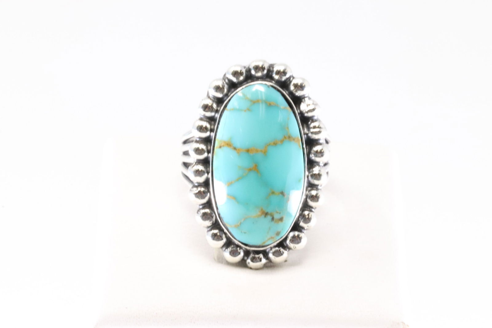 Native America Navajo Sterling Silver Turquoise Ring By Jason Bahe. (1 of 4)