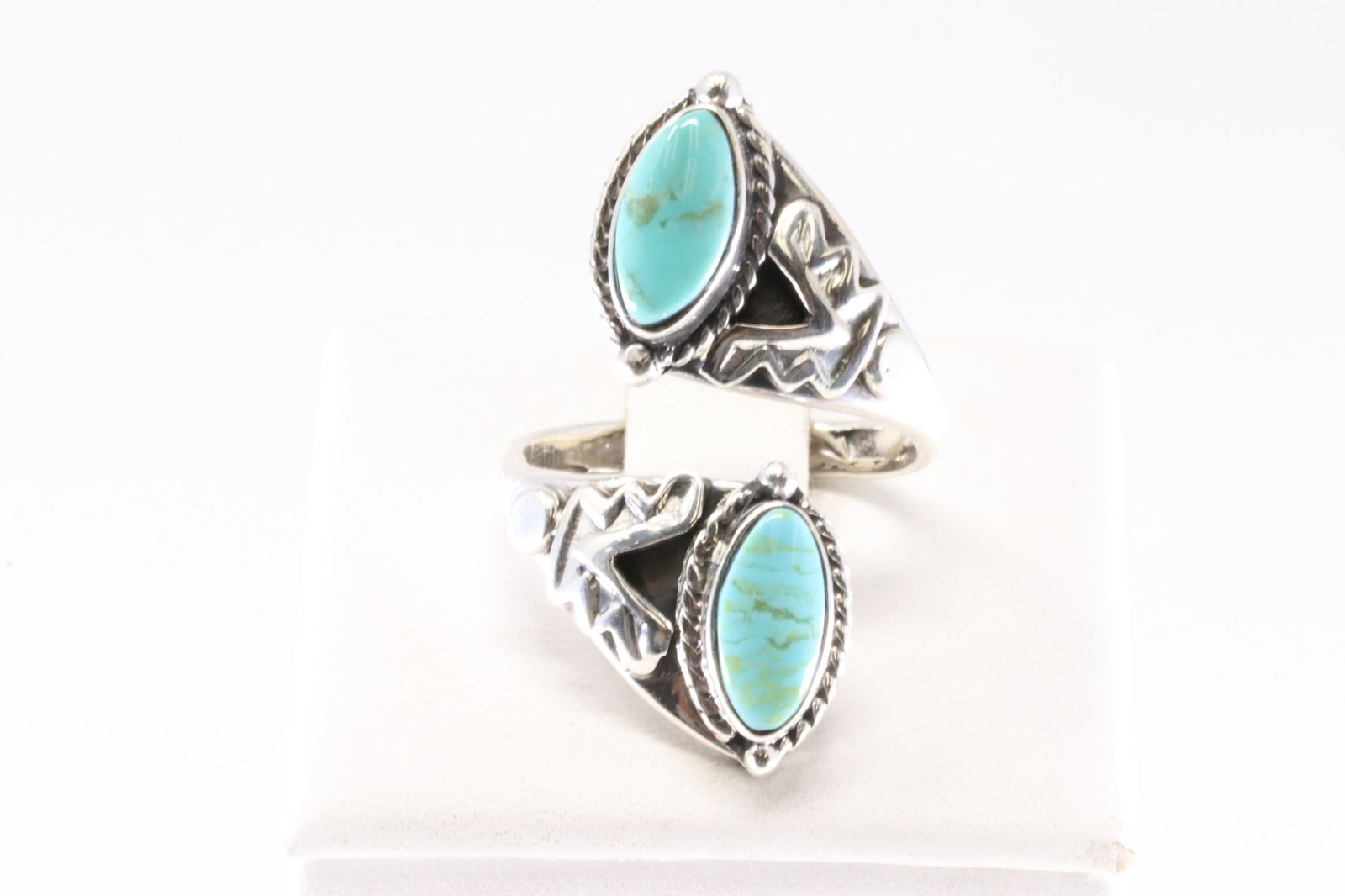 America Sterling Silver Turquoise Ring. (1 of 4)