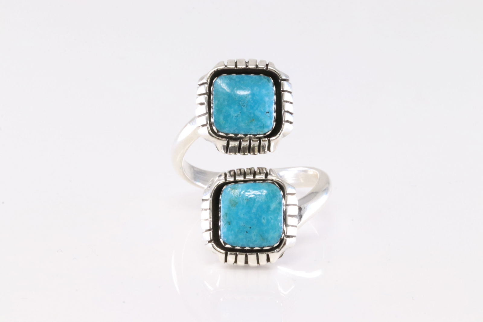 America Sterling Silver Turquoise Ring. (1 of 4)