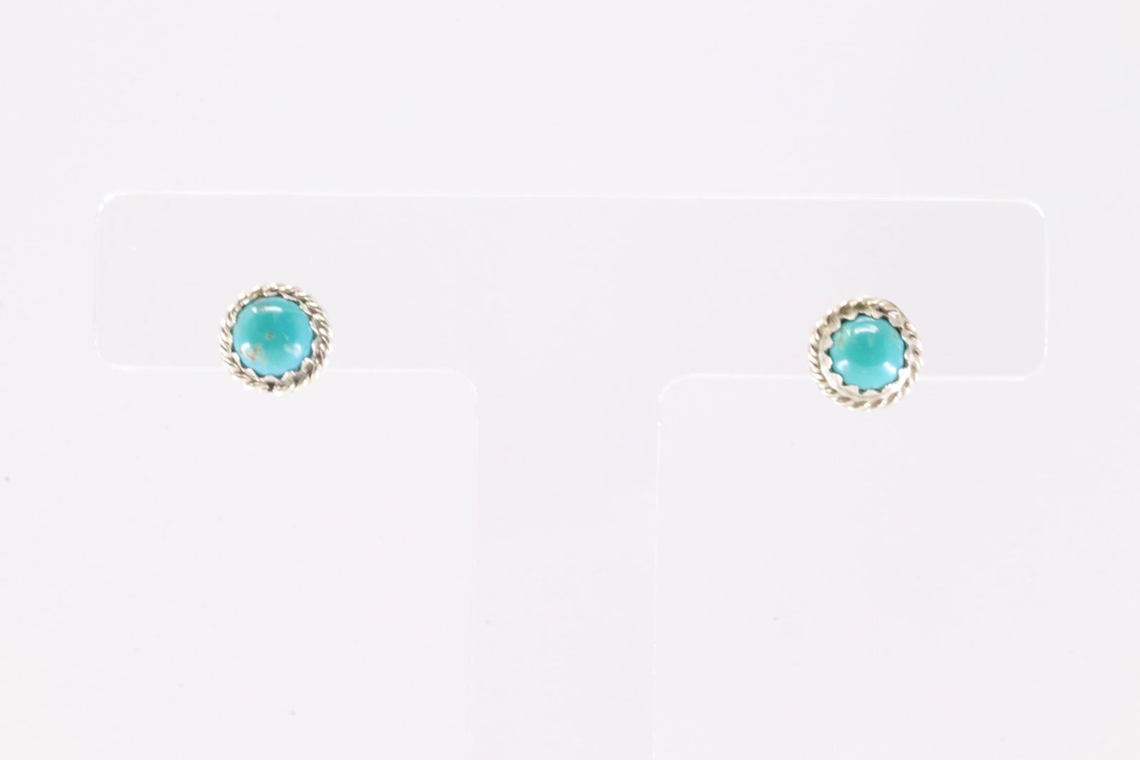 America Sterling Silver Turquoise Post Earring's. (1 of 3)